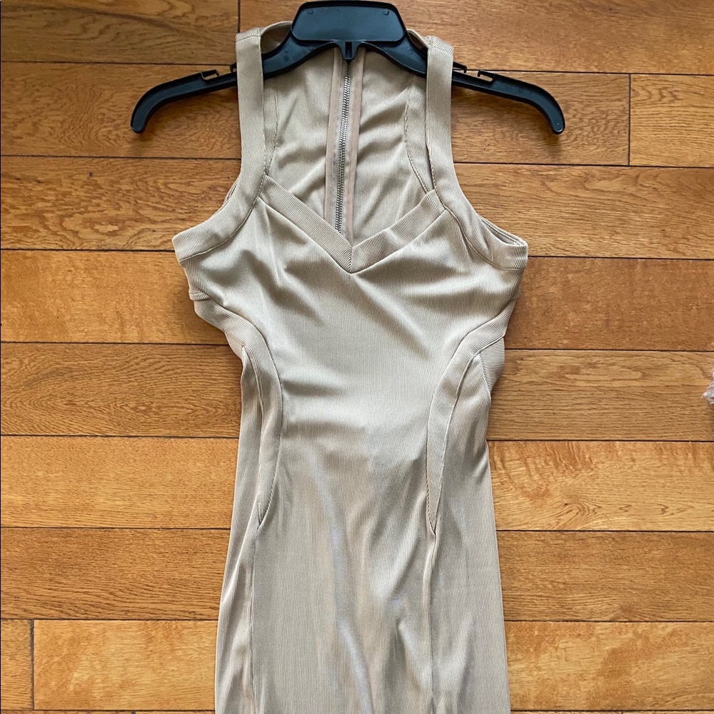 Revolve dress in nude, size small
